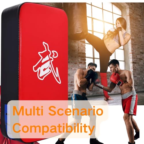 TLBTEK Taekwondo Kick Shield - Muay Thai MMA Karate Kickboxing Training Pads - Curved Leather Strike Shield