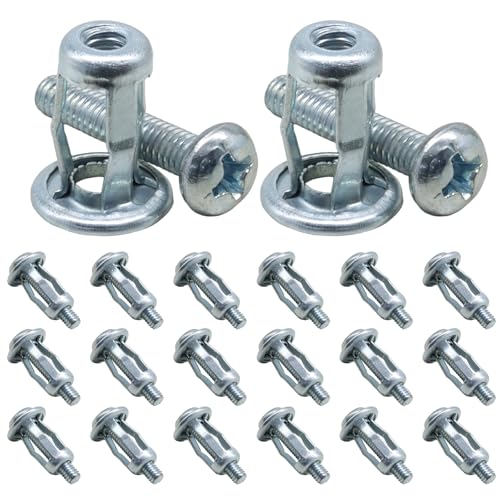 M4 x 20 Hollow Door Anchor Set, 20 Pack | Metal Cavity Fixing, Aluminium Cladding, Extra Short Wall Anchors for Steel Pipe Iron Sheet Plastic Sheet - size: 20 Pack M4 x 20