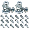 M4 x 20 Hollow Door Anchor Set, 20 Pack | Metal Cavity Fixing, Aluminium Cladding, Extra Short Wall Anchors for Steel Pipe Iron Sheet Plastic Sheet - size: 20 Pack M4 x 20