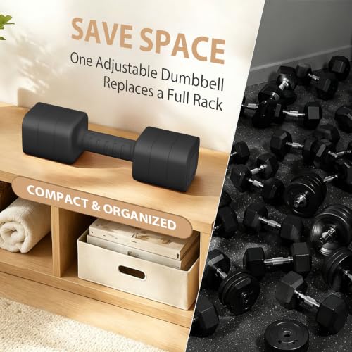 Adjustable Dumbbell Set of 2, 2.2-20LB Adjustable Weight Set, 3 in 1 Free Weights Dumbbells Set for women men at home, 2.2lb, 3.6lb, 5lb,10lb, 20lb, for Home, Office, Gym Exercise Training, Anti-slip Handle - color: Black, size: 20LB(10LB Pair)