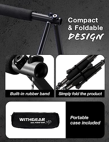 Push Up Bar – Folding Dip Bar for Home Workout, Lightweight & Portable Strength Training Equipment for Men & Women, Indoor & Outdoor Use (Hawk) - color: Hawk Black