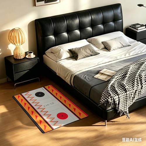 Gaming Chair Mat- Floor Mat for Office Chair-Evangelion EVA-02 Capsule Series Inspired Design, Anti-Slip, Easy Clean & Machine Washable (35"×47") - color: Eva-02