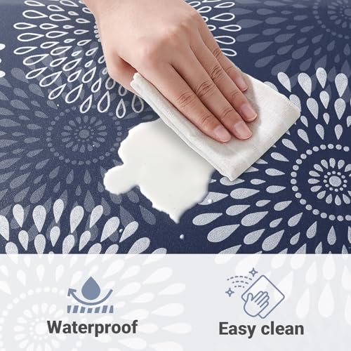 LuxStep Kitchen Mat Waterproof Kitchen Rugs for Floor Cushioned Anti-Fatigue Mat Non-Slip Standing Desk Mat Comfort Floor Mats for House Sink Office 17.3" x 60" Blue - color: Blue, size: 60"L x 17.3"W x 0.5"Th