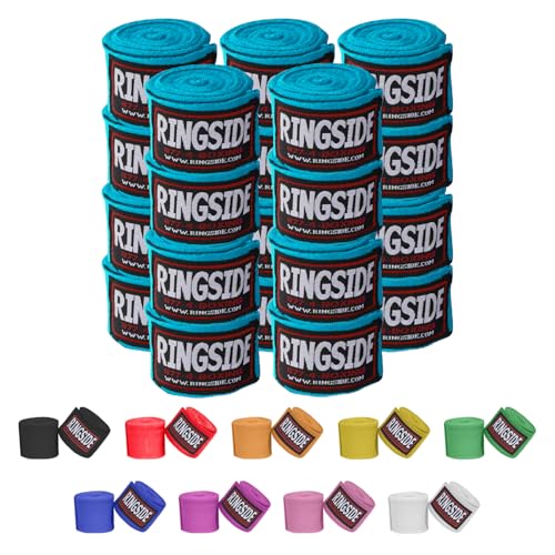 RingsideBoxing Handwraps - color: Electric Blue, size: 10 Pairs