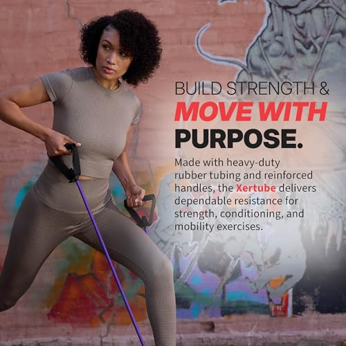 SPRI Xertube Resistance Bands with Handles – All Exercise Cords Sold Separately with Home Gym Workout Fitness Door Anchor Attachment Option - size: Light, style: With Door Attachment