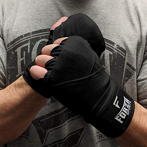 Forza Sports 180" Mexican Style Boxing and MMA Handwraps - color: Black