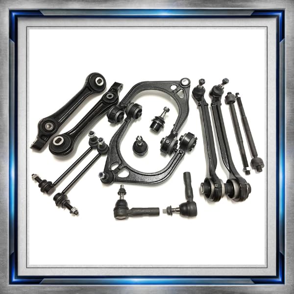 PartsW 14pc ES3571 EV80702 K620257 K620258 K620177 K620178 K80996 Suspension Steering Kit for Dodge Charger 2006-2010 Control Arm Tie Rod Ball Joint Sway Bar for Challenger Chrysler 300 RWD - size: 1. Control Arms, Tie Rods, Ball Joints 14Pc