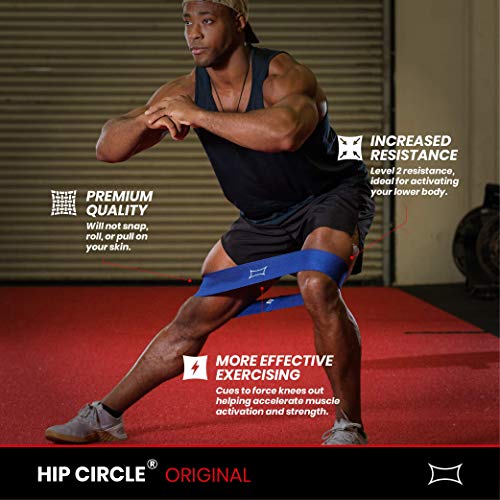 Mark Bell Sling Shot Hip Circle Resistance Bands for Exercising (Level 2) - color: Blue, size: X-Large