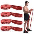 Pull Up Bands, Resistance Bands, Pull Up Assistance Band Exercise Bands for Men & Women Working Out, Body Stretching, Physical Therapy, Muscle Training - color: Dark Red