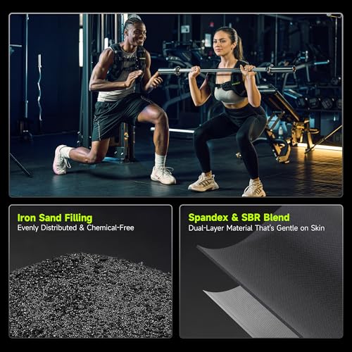 Weighted Vest, Weighted Vest for Women Men, 5lb/10lb/15lb/20lb/25lb/30lb SGS Certified Weight Vest with Pocket Reflective Strips Adjustable Buckle Straps for Walking Running Strength Training Cardio Workout - size: 30lbs