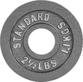 CAP Barbell 2-Inch Olympic Weight Plate | Multiple Options - size: 2.5 lb - Single, style: Classic - Grey