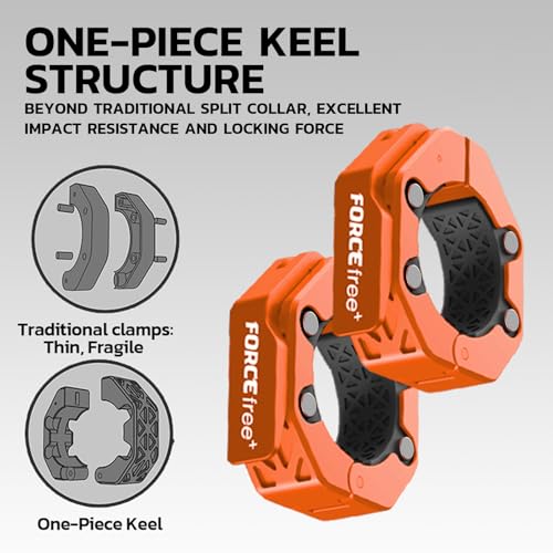 Quick Release Barbell Collars - Slim Design, Non-Slip Secure, High-Strength Durable, Magnetic Convenience - Fits 2-Inch Olympic Bars - style: PRO-OR-MAG