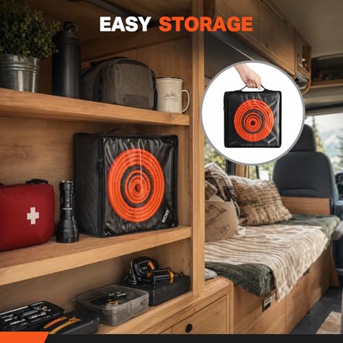 BATTIFE 18 inch Collapsible Traffic Safety Cones Orange Plastic Base 4 Pack | Collapsible folds flat, reflective strips, sturdy PVC, lightweight,ideal for parking, driving, construction, emergencies - size: 18inch