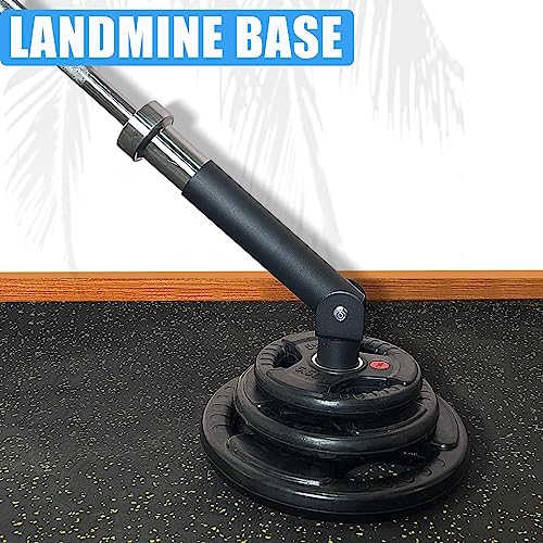 BLUSLM T Bar Row Platform Landmine Attachments for Squate Rack or Wall Mount Fits 2-inch Barbell, Landmine Base Gym Equipment, Power Cage Landmine for Almost of Power Rack - color: Style 1