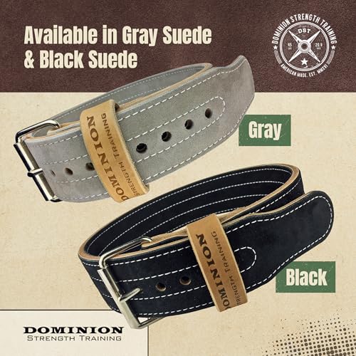 Suede 3-inch Weightlifting Belt - Premium Powerlifting Support with Enhanced Grip Technology - color: Black, size: SM, 25-35" Waist Size not Pants Size