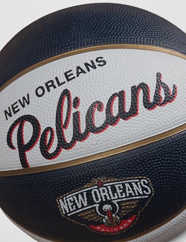 WILSON NBA Team Retro Mini Basketballs - Mini Size - 3" - color: New Orleans Pelicans, size: Mini