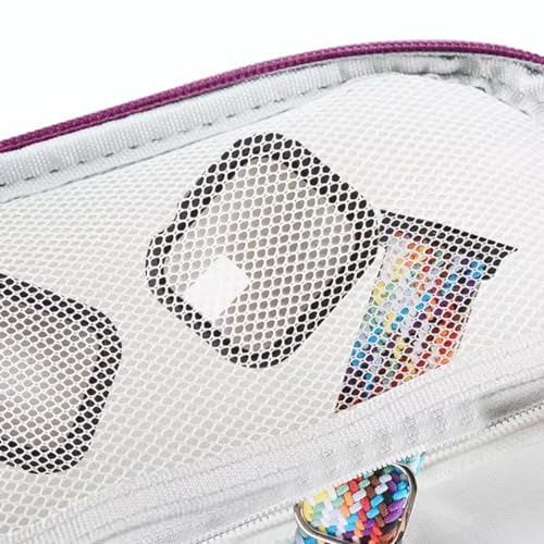 Watch Band Organizer, Watch Band Storage Case, Waterproof Smart Watch Band Organiser Case, Travel Organiser Bag for Watch Bands for Bands and Accessories,Watch Band Pin,Cable,Earphones (Purple) - color: Purple