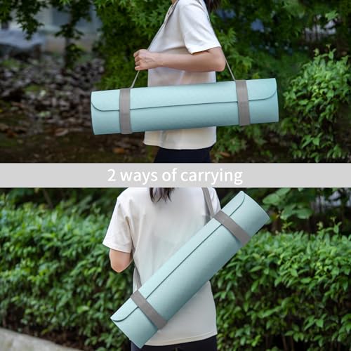 Trilancer Adjustable Yoga Mat Strap With Hook and Loop Closure, Yoga Mat Holder Carrier,and Organizing-Mat Not Included - color: Grey