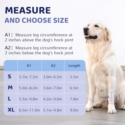 Dog Front Leg Brace - Hock Joint Compression Wrap Providing Stability for Dog for ACL , Arthritis, Joint Discomfort Aid in Wound Care and Recovery - Dog Wrist BracePreventing Injuries, Sprains (S) - size: Small