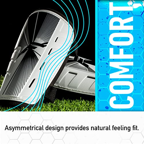 Franklin Sports Soccer Shin Guards for Youth + Adults - Superlight Shin Guards for Men, Women + Kids - (2) Shin Guard Set for Boys + Girls - size: Small