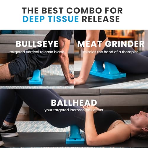Thrival Deep Tissue Pro - Fully Adjustable Psoas, Back and Hip Flexor Muscle Release Tool with Thrival App for Targeted Routines, Deep Tissue, Trigger Point Massage (Blue) – Made in USA - color: Blue, size: Thrival Deep Tissue Pro
