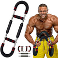 Latest-Gen Twister Arm Trainer, Adjustable Power Spring Workout Bar, Forearm Triceps Chest Exerciser Strengthener, Detachable Portable Home Fitness Equipment for Enhancing Upper Body Muscle - style: 80-110lbs