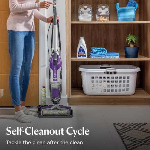Bissell CrossWave Pet Pro Wet Dry Vacuum Mop, Hard Floors, 2306A | All-in-one vacuum & mop; area rugs & hard floors; Purple color; simultaneous vacuuming & washing - style: CrossWave Pet Pro