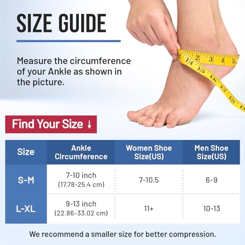 Ankle Compression Sleeve for Achilles Tendonitis Relief, Ankle Ice Pack Wrap, Foot Brace Sprained Ankle Support for Women and Men, Freeze Cold Packs for Plantar Fasciitis - style: S-M
