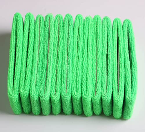 Cotton Sweatband Headbands,Pack of 12,Elastic Stretchy Sport Terry Cloth Sweat Bands,Yoga Workout Fitness Exercise Basketball Headband - color: 12pcs x green cotton sweatband headbands