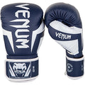 Venum Elite Boxing Gloves - color: White/Navy Blue, size: 12-Ounce
