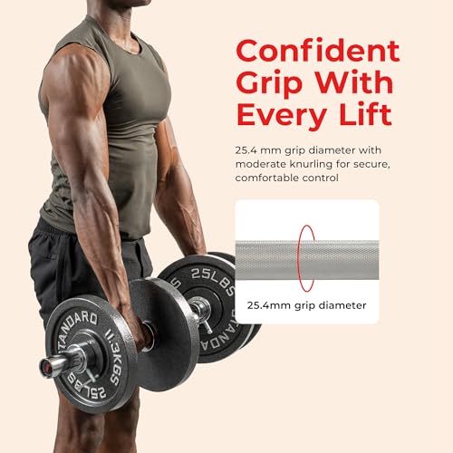 Sunny Health & Fitness Olympic Dumbbell Bars w/ 2 Ring Collars, 16-20 Inch - size: 2. 20 inch