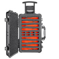22" Roller Travel Hard Handgun Case Waterproof with Custom Foam Insert