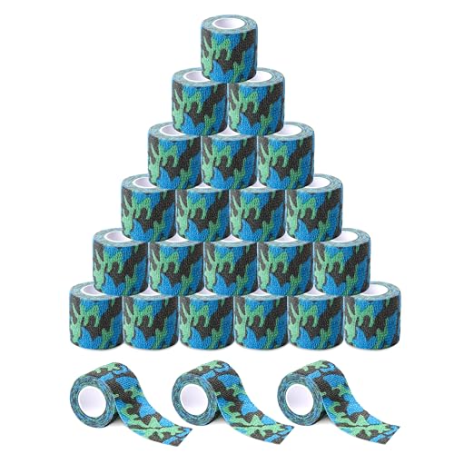 Sensi Wrap Grip Cover Sports Self Bandage Rolls 2-inch x 5-Yards 24pcs (Navy Seals) - color: Navy Seals