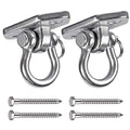 Hammock Chair Hanging Kit Swing Ceiling Mount, Heavy Duty Swing Hanger Hook, Indoor Outdoor Playground Hanging Chair, Tree, Gym, Rope, Swing Set Bracket, Punching Bag Hardware, 1000 LB - style: 2 Pack -180° Swing Hook