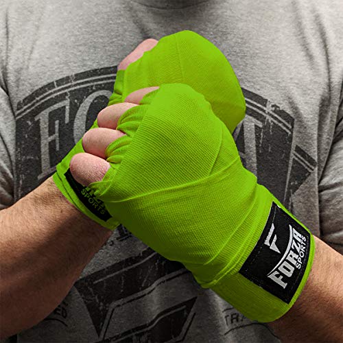 Forza Sports 180" Mexican Style Boxing and MMA Handwraps - color: Lime Green