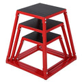 Plyometric Jump Box, Jumping Trainers Heavy-Duty Steel Plyo Boxes with Rubber Pad for Home Gym, Jump Platforms Step Up Box, Conditioning Strength Training 12"/18"/24"/30" - size: 12+18+24 Inch