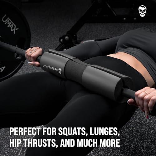 Gymreapers Barbell Squat Pad - Protective Bridge Pad For Hip Thrust, Squats, Lunges - Hip Support, Neck Protection For Bar - color: Black