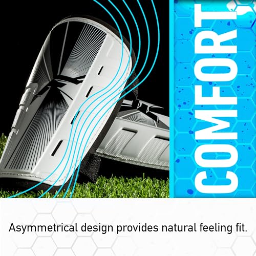 Franklin Sports Soccer Shin Guards for Youth + Adults - Superlight Shin Guards for Men, Women + Kids - (2) Shin Guard Set for Boys + Girls - size: Medium (Pack of 6)