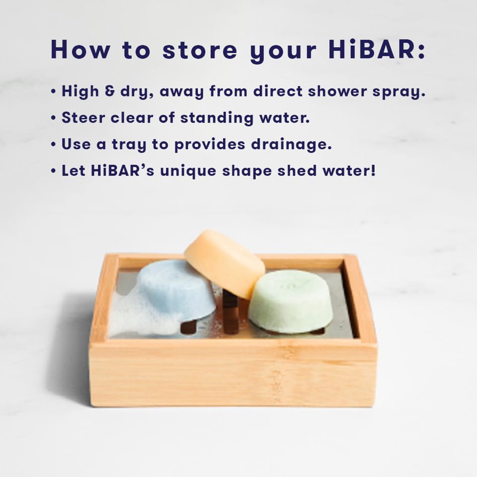 HiBAR - Conditioner Bar Sampler - Maintain, Moisturize & Volumize Conditioner Bars - Travel-Friendly - Salon-Quality Ingredients - Soap, Paraben, Plastic & Sulfate-Free - Color Safe -3 Mini Solid Bars - style: Sampler - All hair types
