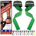 Lifting Straps Wrist Straps for Weightlifting Gym Straps Weight Lifting Deadlift Workout Women Men Dumbbell Straps for Hand RDL Strap Exercise Straps Dead Lift Cotton Neoprene Padded Zeus Power - color: 02-Olive Green Silicone