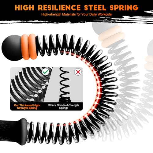Adjustable Weights Cordless Battle Ropes,Portable Ropeless Battle Ropes for Home Gym with Storage Bag, Weighted Exercise Equipment for Low-Impact Workout, Strength & HIIT, for Men & Women - color: black