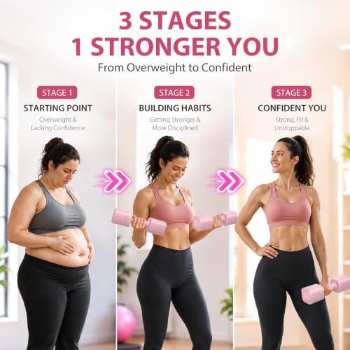 Adjustable Dumbbell Set of 2, 2.2-20LB Adjustable Weight Set, 3 in 1 Free Weights Dumbbells Set for women men at home, 2.2lb, 3.6lb, 5lb,10lb, 20lb, for Home, Office, Gym Exercise Training, Anti-slip Handle - color: Pink, size: 10LB(5LB Pair)