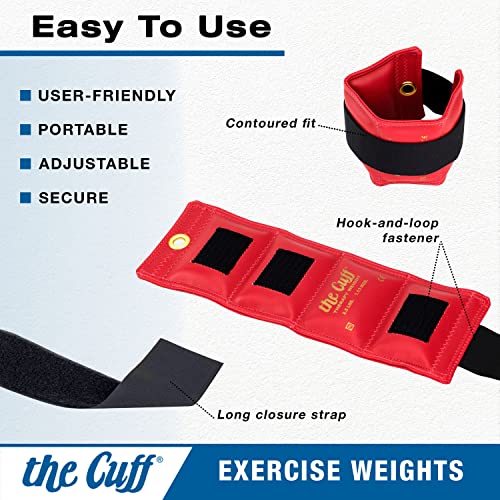 The Cuff Original Adjustable Ankle and Wrist Weight for Yoga, Dance, Running, Cardio, Aerobics, Toning, and Physical Therapy. - style: Single