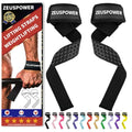 Lifting Straps Wrist Straps for Weightlifting Gym Straps Weight Lifting Deadlift Workout Women Men Dumbbell Straps for Hand RDL Strap Exercise Straps Dead Lift Cotton Neoprene Padded Zeus Power - color: 01-Black Silicone