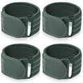 Elastic Ankle Straps Cycling Pant Leg Straps Adjustable Safety Band Boot Blousers for Climbing Fishing Outdoor Sport - color: Army Green