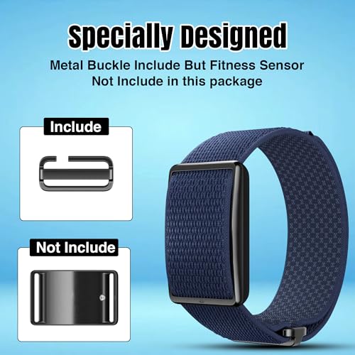 DADO Breathable Nylon Replacement Watch Band Compatible with Polar Loop – Lightweight, Ideal for All Weather Use Sport Strap with Adjustable Hook & Loop Closure - color: Ocean Blue