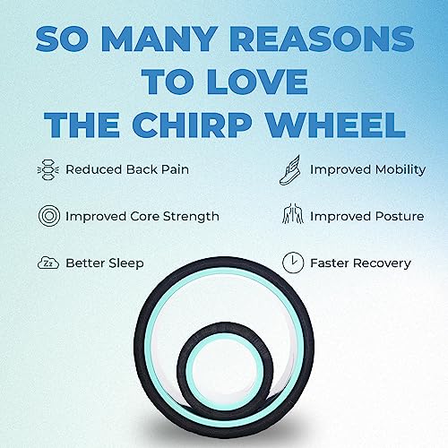 Chirp Wheel+ Foam Roller 2-Pack, Back & Neck Pain Relief, Mint | Back Roller Wheel Set, Foam Roller for Back Pain, Deep Tissue Relief, 4/6 in, Neck and Muscle Recovery - size: 2 Pack