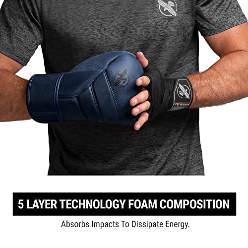 Hayabusa T3 LX Leather Boxing Gloves | Leather Boxing Gloves, Training Gloves Men and Women, Sparring Gloves, Heavy Bag Gloves, 16oz Boxing Gloves, Muay Thai Gloves - color: Indigo, size: 12oz