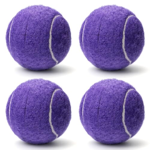 ANCKNE Walker Tennis Balls Precut Tennis Balls for Walkers 4PCS Walkers Legs Universal Precut Glide Balls, Heavy Duty Long Lasting Felt Pad Glide Coverings for Furniture Legs and Floor Protection - color: Purple