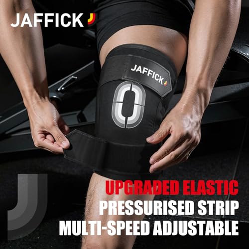 Jaffick Knee Sleeves (1 Pair),Double Layer Compression Knee Braces for Suitable for Squats, Weightlifting, Powerlifting, Gym Exercises, Unique Pressure Belt Design，7MM Neoprene Sleeves - size: XL